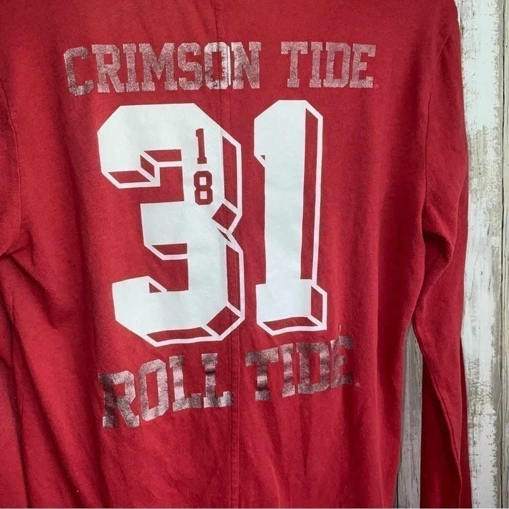 PINK Victoria’s Secret Alabama Crimson Tide Long Sleeve Tee Women’s Large Red